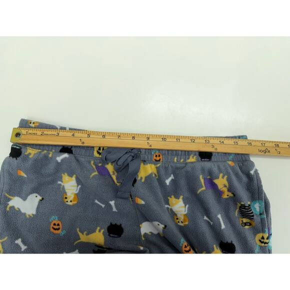 Jaclyn Intimates Womens PJ Jogger Pants Size XL Gray Halloween Dog Fleece - Picture 8 of 11